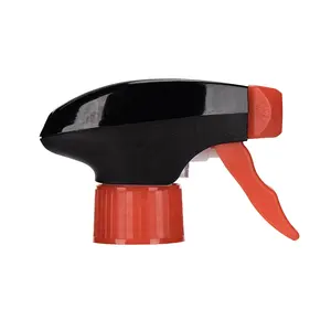 Venta caliente 28/400 28/410 Pulverizador de gatillo de limpieza de Casa de Color negro personalizado Pulverizador de gatillo de plástico para jardín