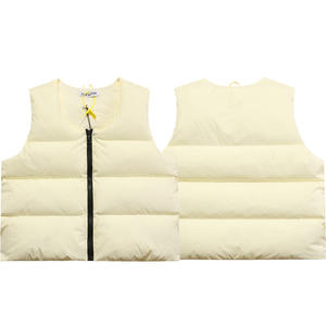 كول بوكستون سترة شارع سستة عالية سترة تنوعا الخريف الشتاء سترة بلون واحد القطن الوقوف طوق مع الشعار الأمامي - Product Image 2