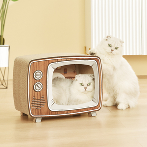 PAKEWAY Thiết Kế Truyền Hình Sản Phẩm Đồ Chơi Thú Cưng Bền Trong Nhà Nhà Cho Mèo Tông - Product Image 6