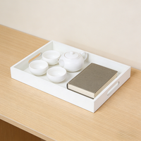 Plateau en bambou commercial au design moderne, jetable, irrégulier, pour fruits secs chinois, idéal pour la restauration, les hôtels et le service de thé.