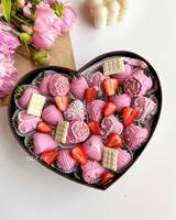 Premium Starre Kartonverpackung Romantische Valentinstags-Herzform Dubai Schokoladen-Geschenkbox mit Kundenspezifischem Goldlogo