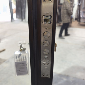 TECHTOP Indian-inspired Double <strong>Door</strong> Main Entrance Iron Security Home Gate <strong>Pooja</strong> Room Living Room Swing Open Style Lock Hardware - Product Image 5