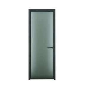 Puerta de baño de vidrio esmerilado de aluminio, 8mm, para Baño