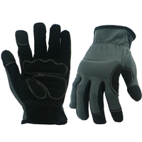 Gants de mécanicien durables OEM & ODM avec paume renforcée et rembourrée pour le travail CNC