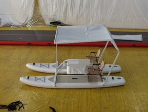 Comercial personalizado inflable sup barco agua 2 personas Paddleboard catamarán portátil Sup catamarán para la venta - Product Image 3