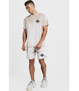 Ensemble sport pour homme Tenue d'été Ensemble 2 pièces T-shirts manches courtes et shorts Ensemble survêtement décontracté élégant - Product Image 5