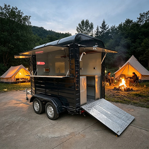 Compact Horse <b>Box</b> With Display Counter Serving Window For Quick Service And Pop Up Events Street Food Cart - Product Image 1
