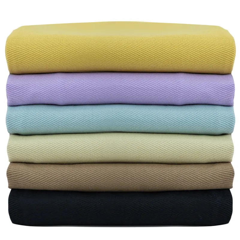 Hot Sale farbige Baumwolle gewaschen Twill Denim Stoff zum Nähen Hosen Jacke Rock Kleidung Stoffe