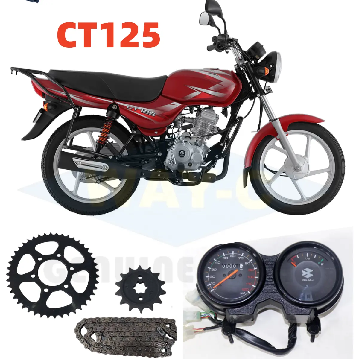 Op Maat Gemaakte Motorfiets Reserveonderdelen Voor Bajaj Ct125