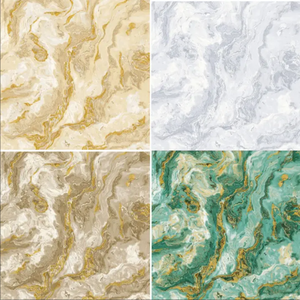 Papel Tapiz 3D de Diseño Moderno y Buena Calidad, Papel Tapiz de PVC 53, Papel Tapiz Blanco y Dorado para China - Product Image 4