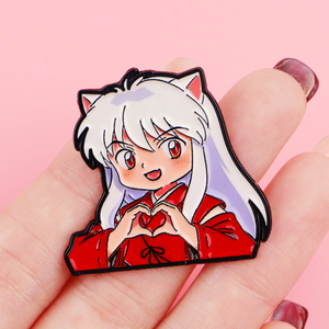 5 Nuevos Diseños de Alta Calidad, Insignias Metálicas de Anime Japonés de Inuyasha, Shippo y Miroku para Decoración de Bolsas y Ropa - Product Image 3