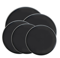 Peaux de tambour muettes colorées Sendi de 8 pouces pour la pratique, accessoires de batterie, peaux de tambour muettes personnalisées, accessoires de pad de batterie