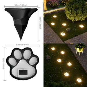 Lampe solaire LED d'extérieur en forme de patte de chien, éclairage paysager à économie d'énergie pour pelouse, jardin, patio, escalier, camping, décoration - Product Image 5