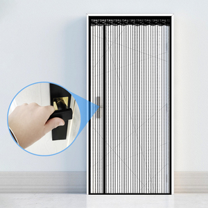Bán buôn miễn phí tỷ lệ im lặng cửa từ màn hình muỗi <span class=keywords><strong>Net</strong></span> từ cửa rèm cửa muỗi với nam châm - Product Image 2