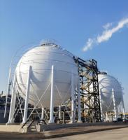 3000 tonnes de réservoirs sphériques de sphère de stockage de gaz de pétrole liquéfié par propane de lpg