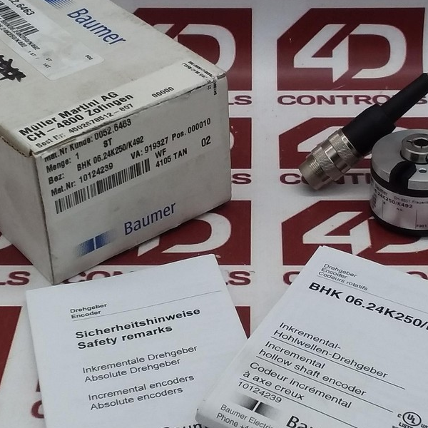 Plc Bhk 06.24k250/k492 | Incremental Encoder, Hollow Shaft, 24v, Opened for Warranty Product Discontinued