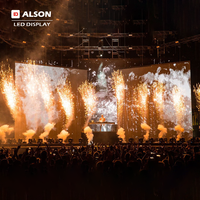 Écran LED d'affichage vidéo mural pour scène, écran LED de location, panneau d'affichage publicitaire extérieur étanche P3.9, directement de l'usine ALSON