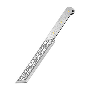 Yangjiang kitchen <b>knife</b>, one-piece steel <b>handle</b>, multi-purpose <b>knife</b> for chopping <b>bones</b>, patterned outdoor <b>knife</b>, portable - Product Image 5