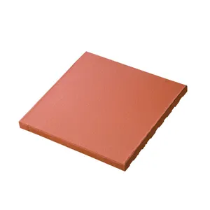 24x24红土采石场外观质朴陶瓷红色陶土台阶户外铺装地砖200X200 300x300
