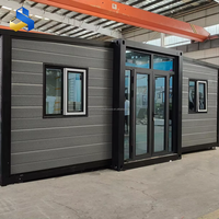 Maison préfabriquée modulaire pliable et extensible de taille personnalisable en usine (10, 20, 30, 40 pieds) pour mini-villa ou bureau
