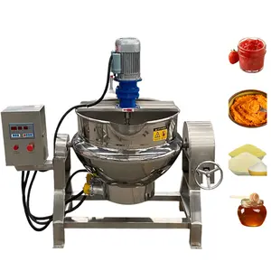 DZJX Industrial Jke Electrical Steam Gas Syrup Soup Full Automatic Planetary Jacketed Kettle Mini Jacketted Pot Frying Pan