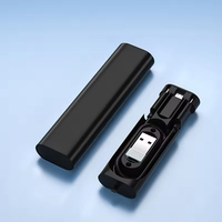 Boîte de charge multifonctionnelle avec adaptateur de câble PD 60W C vers C pour iPhone, convertisseur Micro Type C, stockage de cartes SIM et TF, prête à être expédiée