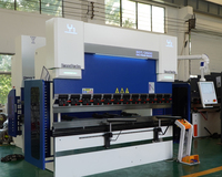 Mesin Bending OK CNC merek DAMA logam Hydraulic Ulis 80 110 130 Ton 4 meter mesin rem Pres lipat logam lembaran 3 meter