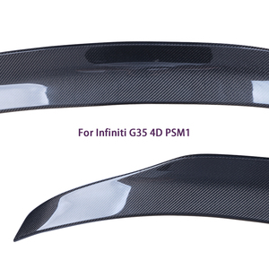 For Series G25 G35 G37 4Door Sedan PSM Style Carbon Fiber Spoiler Trunk Wing 2007-2014 (not for STC) - Product Image 3