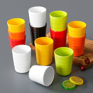 Tasses en mélamine Xiangyuanmei, colorées, résistantes aux chutes, vaisselle en plastique pour la maison et la cuisine - Product Image 3