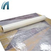 Film protecteur de tapis en rouleau, transparent, souple, adhésif PE, certifié ROHS TUV, anti-salissure, résistant à l'humidité, impression du logo OEM, pour sols.