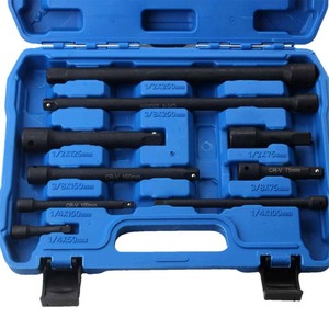 <b>Pneumatic</b> Extension Rod Set 9pcs Steel Quick Connect Air <b>Tool</b> Accessories Blue Case - Product Image 5