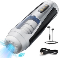 Masturbateur électrique avec 7 modes, fonction télescopique et engrenage rotatif progressif