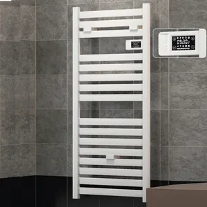 BODE 2024 Hot Selling Electric Wire Heated Towel Dryer Rack Towel Rail White Towel Warmer Electric Aluminium Radiator