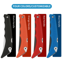 Couteau à fileter pliable multifonction personnalisé avec lame en acier inoxydable jusqu'à 3,9 pouces, manche en bois, écologique, pour une utilisation en cuisine extérieure