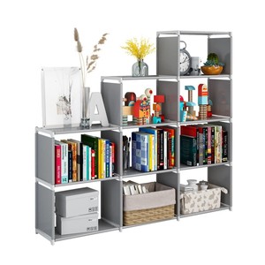 Organizador de almacenamiento de armario portátil moderno de 9 cubos, estantería de 3 capas para estantería/Almacenamiento de ropa en la sala de estar - Product Image 1