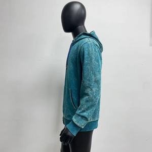Spring Street Style Sun Faded Solid Custom Printed Embroidery Eagle <b>Animals</b> <b>Men</b> Breathable Polyester/Cotton Stone Wash Hoodie - Product Image 6