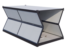 20ft pieghevole prefabbricato casa contenitore Mobile cabina modulare per alloggi temporanei - Product Image 4