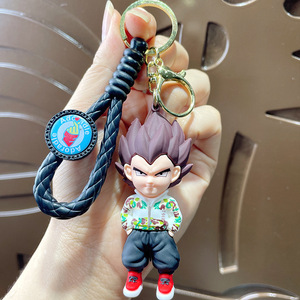 Porte-clés créatif en PVC style dessin animé, léger et tendance, avec figurine Sun Wukong en petite boîte surprise, pendentif pour <span class=keywords><strong>sac</strong></span> à <span class=keywords><strong>dos</strong></span> et anneau métallique - Product Image 6