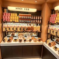 Vitrine latérale pour boulangerie en bois avec acier inoxydable et verre
