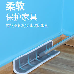 Serpillère plate en silicone microfibre, design fin de 3,5 cm, pour le nettoyage domestique avec fixation auto-agrippante - Product Image 2