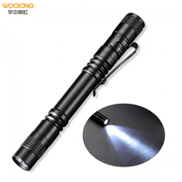 Senter LED Mini Woojong OEM, Dapat Diisi Ulang 280LM 2000mAh IP54 Tahan Air, Daya Tahan Lama, Bahan Aluminium Alloy, Untuk Keadaan Darurat