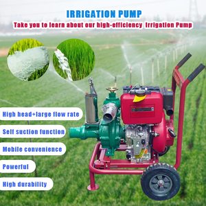 Portable Wheeled Diesel <b>Sprinkler</b> Pump Agricultural Farm Water <b>Irrigation</b> Machine - Product Image 6