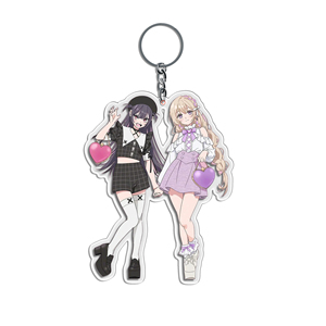 Design Custom Acrylic Charm Rainbow Holographic <b>Flash</b> Transparent Acrylic Keychain Kpop Acrylic Keychain - Product Image 2