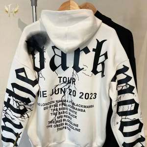 เสื้อฮู้ดดี้ผ้าฝ้าย 100% หนานุ่ม สกรีนลายใหญ่ สไตล์ฮิปฮอป ทรงหลวม ใส่ได้ทั้งชายและหญิง แขนโดลแมน สำหรับฤดูหนาว - Product Image 2