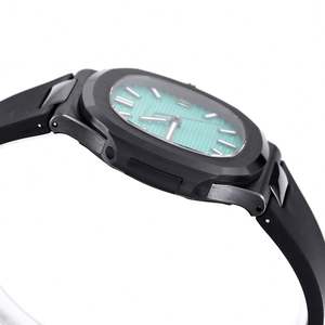 Montre automatique de luxe légère Patek Philippe 2026 avec bracelet en cuir, cadran en verre saphir, haute qualité, pour affaires - Product Image 5