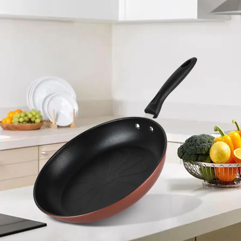 Amazon TOP Seller Cookware Multi-size Cast Iron Fry Pans Non-stick Coating Frying Pan For Kitchen