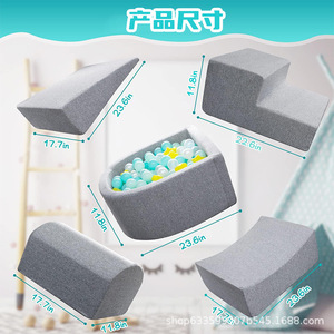 Children Interlocking <b>Sofa</b> Set Ball Pit High Density <b>Sponge</b> Home Play Equipment <b>For</b> Kids 4-6 Years Old - Product Image 4