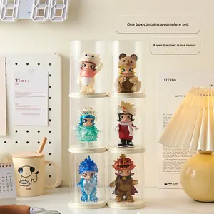 ชั้นวางของเล่นสไตล์ครีมที่ทันสมัยกันฝุ่นตู้ตุ๊กตาตั้งโต๊ะสำหรับกล่องเก็บของเลโก้ - Product Image 4