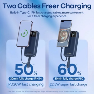 OEM Customized Slim 10000mAh 20000mAh Li-Polymer Battery Portable Power Bank High Capacity Quick <b>Charge</b> Type-<b>C</b> Outdoor Use - Product Image 5