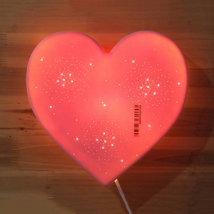 結婚式の装飾プロモーションモダンハート形磁器ウォールランプハートランプ工場カスタマイズ - Product Image 2